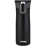 Contigo Autoseal West Loop 2.0 - Vacuum Insulated Stainless Steel Thermal Coffee Travel Mug - Keeps Drinks Hot or Cold for Hours - Autoseal Prevents Spills,Leaks - BPA-Free - 24-Ounce, Black Matte