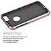 iPhone 7 Case, Kuool Slim Hybrid Dual Layer Armor Rugged Heavy Duty Anti-Slip Full Protection Cover with [Tempered Glass Screen Protector] for iPhone 7-Pink
