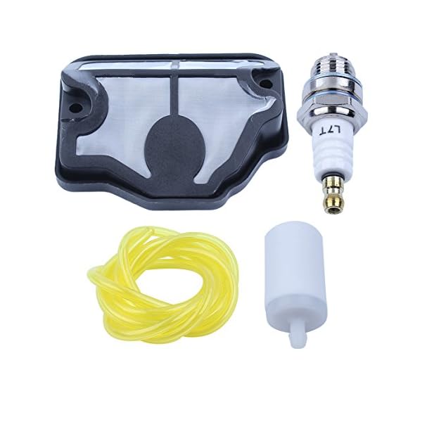 Haishine Luftfilter Gas Kraftstoffschlauch Filter Zündkerze Reparatursatz Passend für Husqvarna 142 141 137 136 36 41 Kettensäge – Bild 6