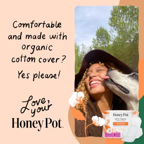The Honey Pot Company - Non-Herbal Everyday Panty Liners for Women - Organic Cotton Cover & Ultra-Absorbent Pulp Core - Sanitary Pads - Feminine Care - 30 ct