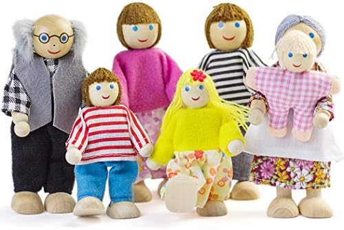 wooden dollhouse people