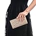 Womens Evening Clutch Bag Wedding Purse Bridal Prom Handbag Party Bag Elegance Rhinestone (Gold)