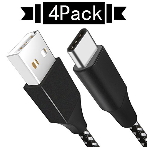 Usb type c cable, yearscase (3ft, 3ft, 6ft, 6ft 4 pack)…