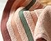 Maypluss 3-pack 100% Bamboo fiber Hand Towels in 12 x 27.5 inch,Easy Care,Maximum Softness and Absorbency Striped Towels