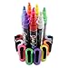 Atalanta® Color Liquid Chalk Marker Pens-8 Packs Premium Quality Bright Neon Pens with Unique Reversible Tip, Safe for Kids, Teachers, Fall Designs, Stencil Use, Artist, Crafters