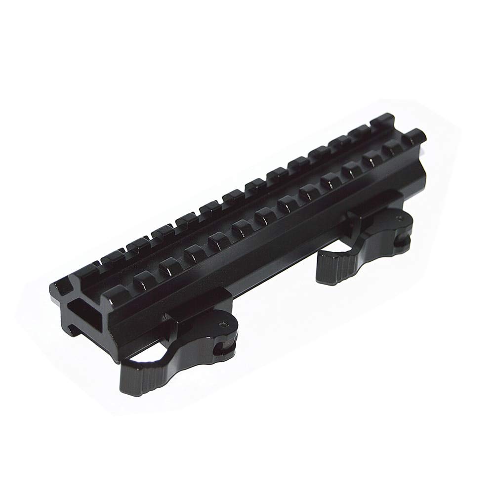 Haowenzhen Tactical Riser Mount Quick Detach Double Rail 20mm Standard Picatinny Rail for Hunting Rifle of Gun Accessories 140mm