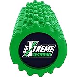 High Density Foam Roller for Muscles - Palm & Finger Dual Pressure Zones - For Exercise, Deep Tissue Massage, Back Pain, Physical Therapy, Yoga, Pilates, & Running/ Sports Soreness