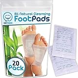 Foot Pads by Dr. Mark, 20 Premium Cleansing Foot Patches, Reflexology, 100% Natural Organic Bamboo Vinegar, Feet Patch, Sleep Renovation