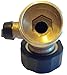 World’s Best Garden Hose Heavy-Duty Solid Brass Angle Water Shut-Off Valve