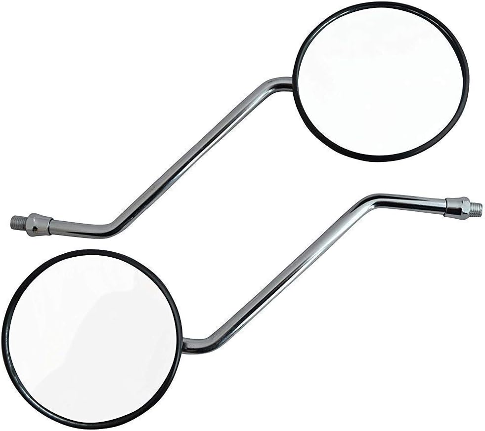 Scooter Moped Mirrors PAIR 8mm Clockwise Thread Universal Fit
