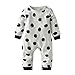 Oklady Newborn Baby Boy Girl Warm Long Sleeve Dots Romper Bodysuit Jumpsuit Outfits Clothes(0-6 Months)