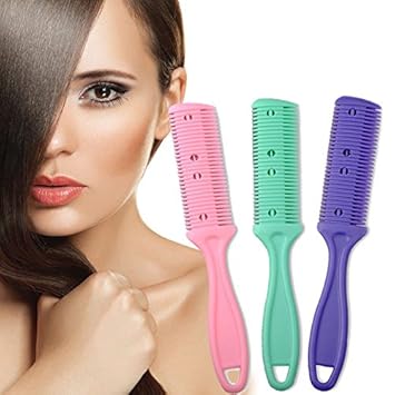 Buy Sweet Pea Double Sides Hair Razor Comb With 2 Removable Blades