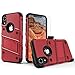 ZIZO Bolt Series for iPhone XR Case with Screen Protector Kickstand Holster Lanyard - Red & Black
