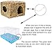 Tfwadmx Rabbit Grass House - Natural Hand Woven Seagrass Play Hay Bed, Hideaway Hut Toy for Bunny Hamster Guinea Pig Chinchilla Ferret