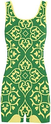 Women's Vintage Floral BoyLeg One Piece Swimsuit Swimwear Tankini