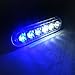 VSLED Universal 6-LED Blue-White Light 16-Flashing Mode Car Truck Warning Caution Emergency Construction Strobe LED LightBar