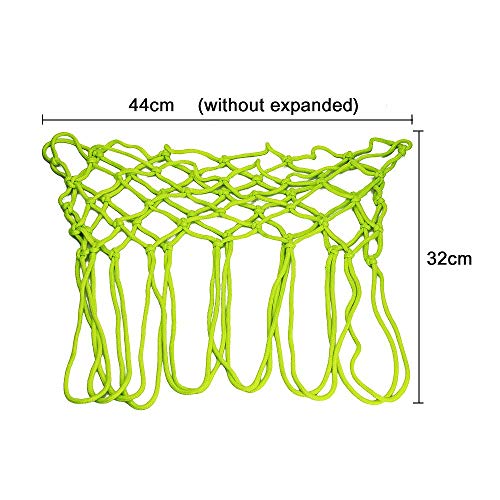 Eau Glow Basketball Net, Glow in The Dark Heavy Duty Basketball Hoop Replacement Net 12 Loop Standard Size