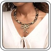 BELICEY Scarf Necklace with Charm Boho Vintage Leopard Bandana Charm Necklace Gold Bow Pendant Choker Jewelry for Women Fashion Holiday Jewelry Gifts for Women