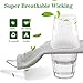 Rabbitroom Unisex Rechargeable Battery Electric Heated Socks Kit, Thick Knitting Thermal Sox Care Chronically Cold Feet, Winter Warm Cotton Crew Socks for Outdoor Hunting Skiing, Free Size (Gray)