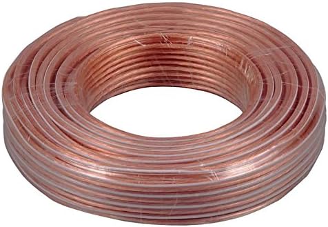 DazzelOn 23 AWG 60 Meter Enhanced Oxygen-Free Bare Copper Alloy Speaker Wire Cable Bundle (196 Feet)