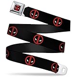 Marvel Comics Deadpool Logo Seatbelt Belt
