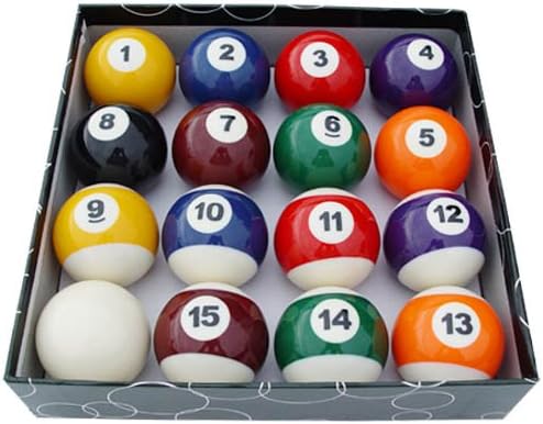 Set of 16 Miniature Small Mini Pool Balls Billiards 1-1/2