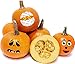 72 Expressions Pumpkin Decorating Stickers Kit Halloween Crafts for Kids - Make Your Own Jack-O-Lantern Face Decals Party Decorations