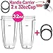 2 PACK CUP-EXTRA LARGE-HUGE 32 OZ FOR NUTRIBULLET 600W 900W