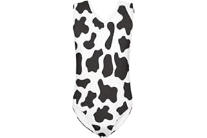 Pzuqiu Cartoon Pattern Kids Girls Bathing Suits One Piece Swimsuit Soft & Quick Dry, 5-14Years