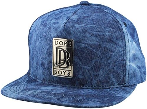 Dope Couture Spur Snapback Cap Luxury Car Emblem Metal Plate Baseball Cap (Denim Blue)