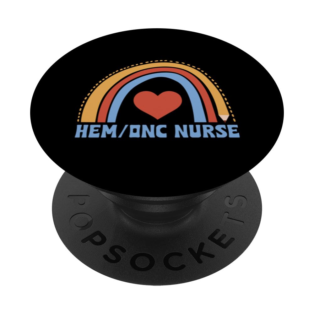 Beautiful Hem/Onc Nurse Boho Rainbow Apparel Hem Onc Nurses PopSockets Swappable PopGrip