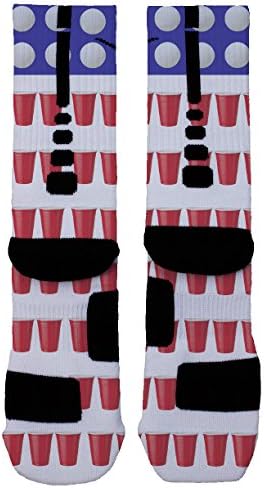 Pong Custom Designed Nike Elite Socks - Large (8-12)
