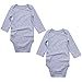 Baby Bodysuit Pack 2 Long Sleeve Onesie for Newborn Boys Girls
