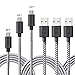 Micro USB Cable, 6ft+10ft (3 pack) Double Side Extra Long Micro USB to USB 2.0 Cable, A Male to Micro B Sync and Charging Cord for Android/Samsung/HTC/Windows/MP3/Camera and More(Grey)
