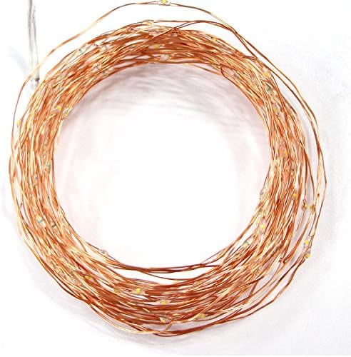 Dimmable Led String Lights, 100 Leds Twinkle lights 33 ft Copper Wire Lights for Indoor Outdoor, Christmas Decorative Lights for Seasonal Holiday,Warm White