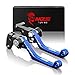 MZS CNC Pivot Brake Clutch Levers for Yamaha YZ80 YZ85 1995-2014/ TTR230 2005-2017 (Blue)