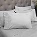 King Size Bed Sheets - 6 Piece 1500 Supreme Collection Fine Brushed Microfiber Deep Pocket King Sheet Set Bedding - 2 Extra Pillow Cases, Great Value, King, Silver