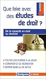 Que faire avec des études de droit ? (Guides J Orientation) (French Edition) by 