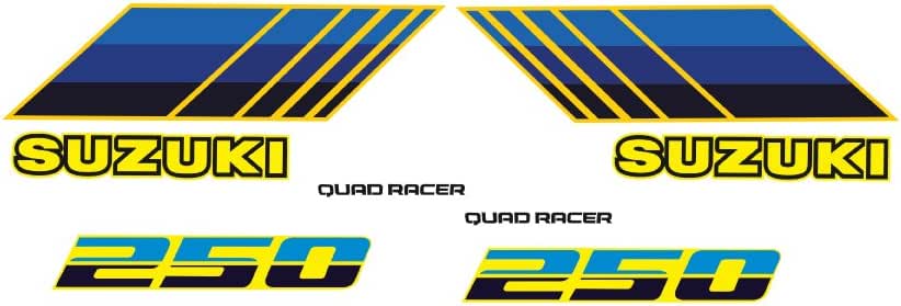 Kit Autocollants Graphiques Pour Suzuki Quadracer LTR 250 85-92 – Gloss, Marque AMR Racing