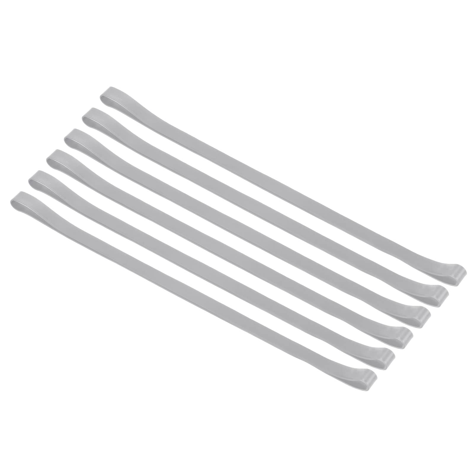 PATIKIL Towel Bands, 6 Pack Elastic Elastic Beach Chair Towel Clips Windproof Towel Holder Silicone Rubber Bands Straps for Beach Pool Cruise Chairs, Gray