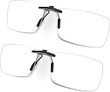 FONHCOO Clip-on Blue Light Blocking Glasses 2 Pack Frameless UV Filter view 1