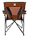 Kijaro XXL Dual Lock Portable Camping Chair - Supports Up To 400lbs - Versatile Folding Chair for Outdoors, Sports, Lawn & More - Victoria Desert Orange