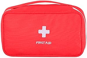 Mini First Aid Kit Bag Empty Travel Pills Organizer Storage Box for Outdoor Camping Emergency Red Empety Emergency Bag First 