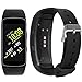 Compatible Samsung Gear Fit 2 Pro/Fit 2 Band, NaHai Silicone Replacement Strap for Samsung Gear Fit2 and Fit2 Pro (New-Black, 5.5''-7.5'')