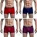 ETERNAL CENTURY Men's Underwear Cotton Stretch Low-Rise Boxer Briefs (4-Pack) Star XL