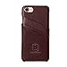 iPhone 8/iPhone 7 Coated Leather Case with Slots for ID/bank cards - Perfect Slim Fit Cases by Simons of London - Luxury Back Cover with Gift Box (iPhone 8 and 7, Walnut Brown)