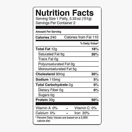Pre, 92% Lean Burger Patties - Grass-Fed, Grass-Finished, and Pasture-Raised Beef - 10.66oz.  (2 pack) - Thumbnail 6