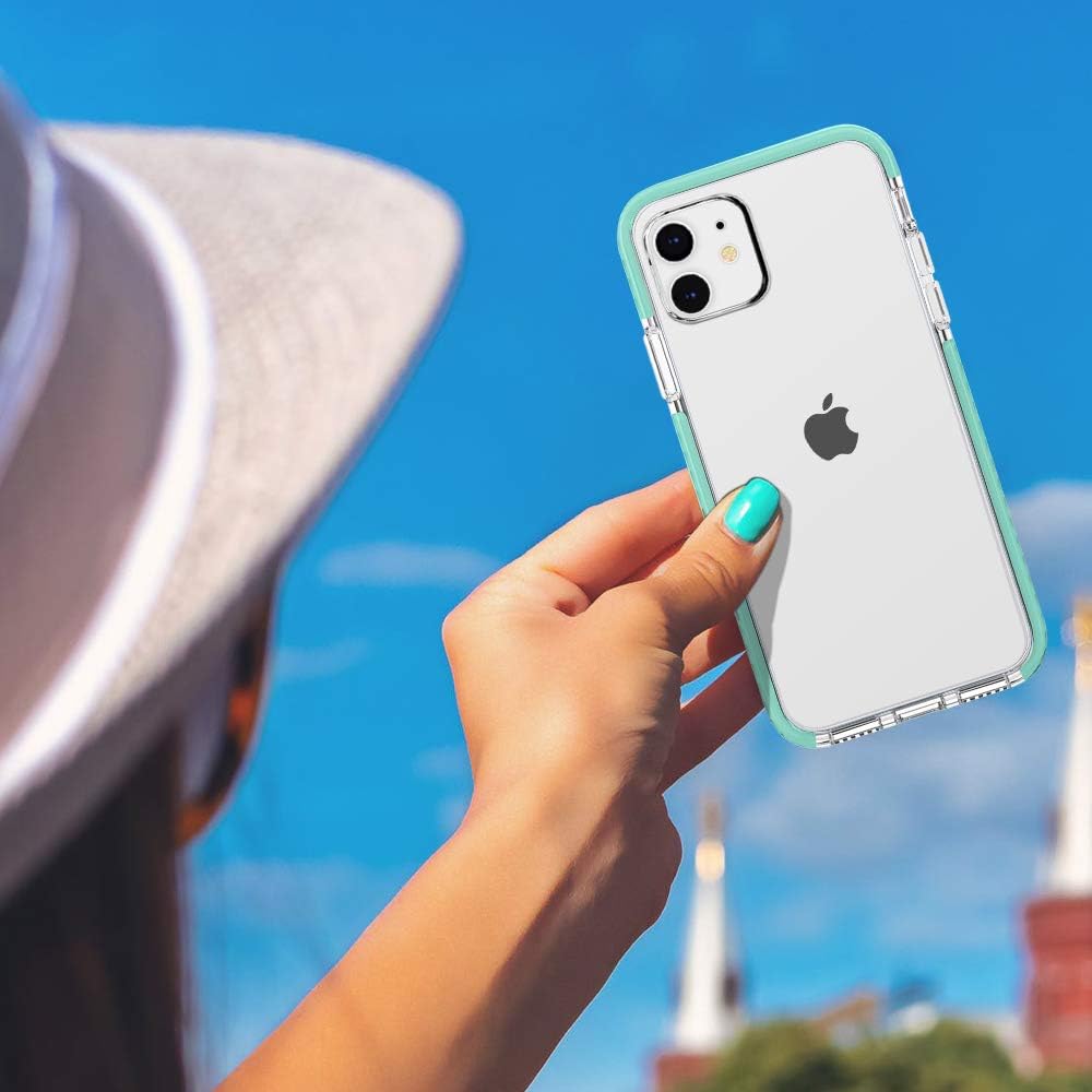 Amazon Com Fga Iphone 11 Case Iphone 11 Clear Case Clear Transparent Soft Hybrid Protective Flexible Tpu Cute Bumper Cover Skin For Iphone 11 6 1 Inch 19 Released Mint Green