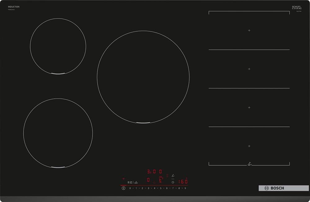 Bosch Series 6 Built-in Induction Hob 80 cm Black