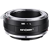 K&F Concept Lens Mount Adapter NIK-L Manual Focus Compatible with Nikon F Lens to L Mount Camera Body